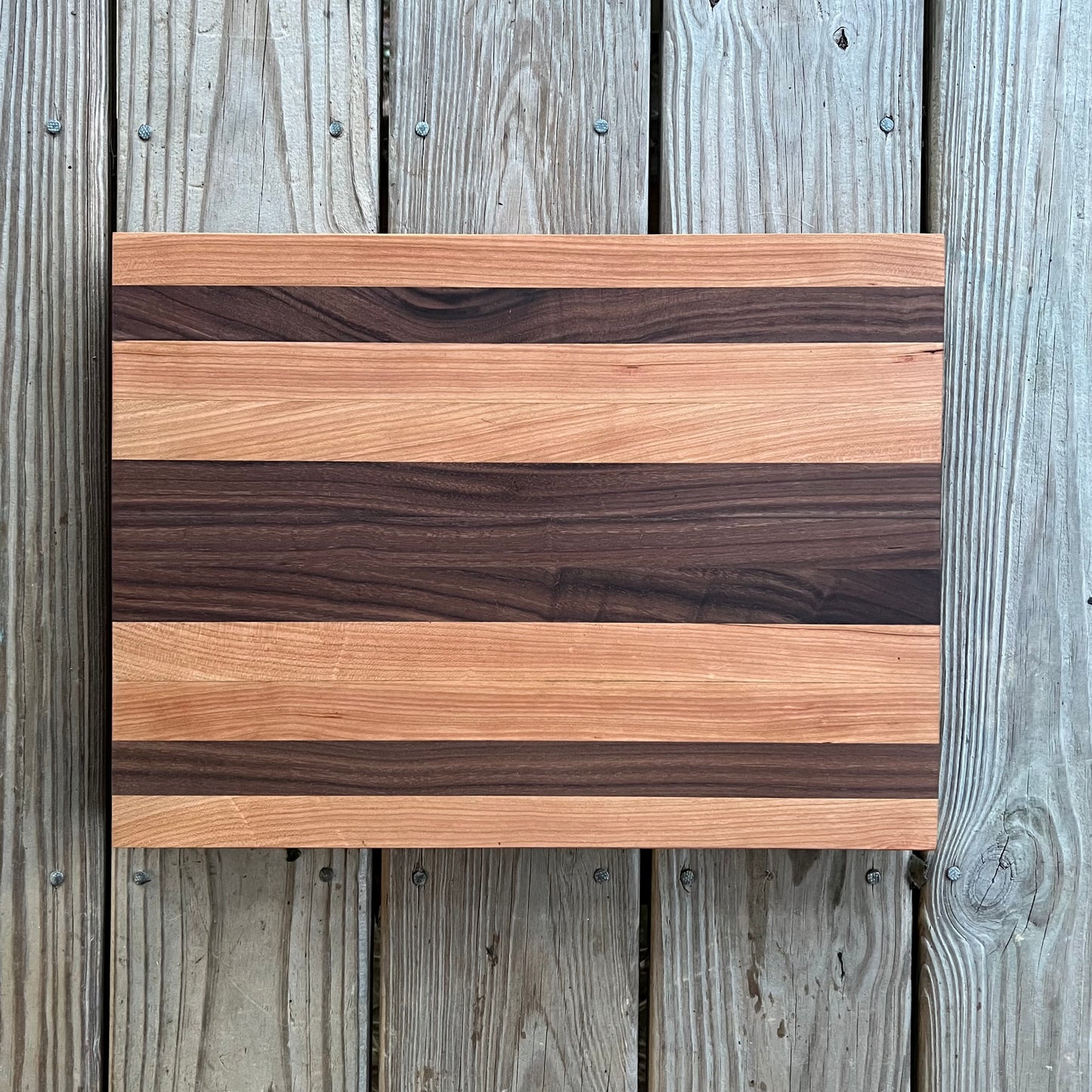 Medium Striped Cutting Board (Cherry & Walnut)
