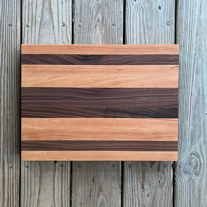 Medium Striped Cutting Board (Cherry & Walnut)